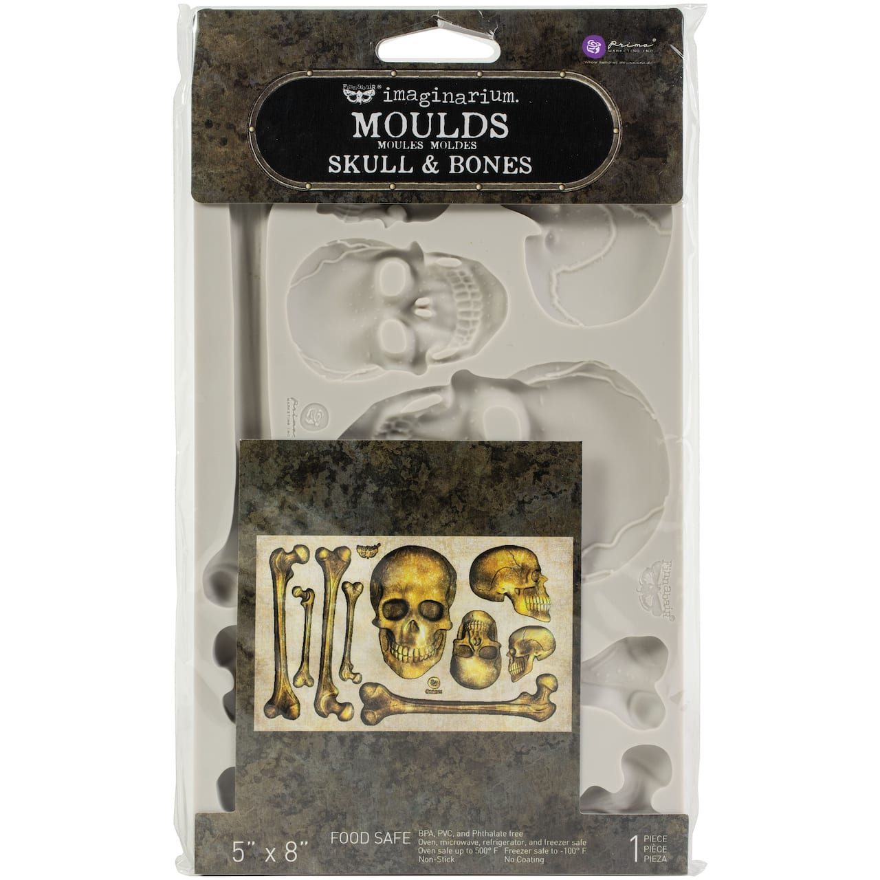 Finnabair® Décor Moulds® Skull & Bones Silicone Mold